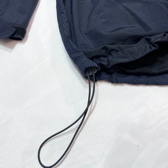 Vintage Chaps Ralph Lauren Windbreaker Jacket Men XL Nylon Quarter Zip Hooded - Picture 5 of 6